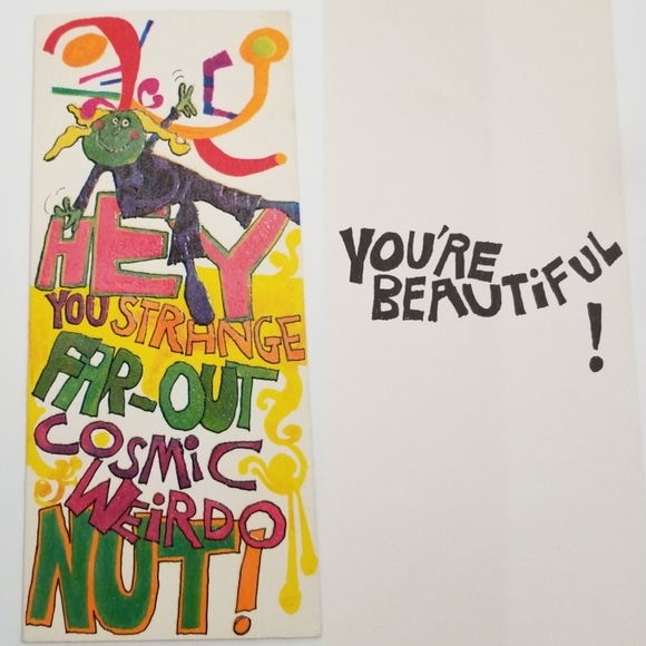 1970 Hi Brows American Grettings Funky Cool Card - Picture 3 of 8